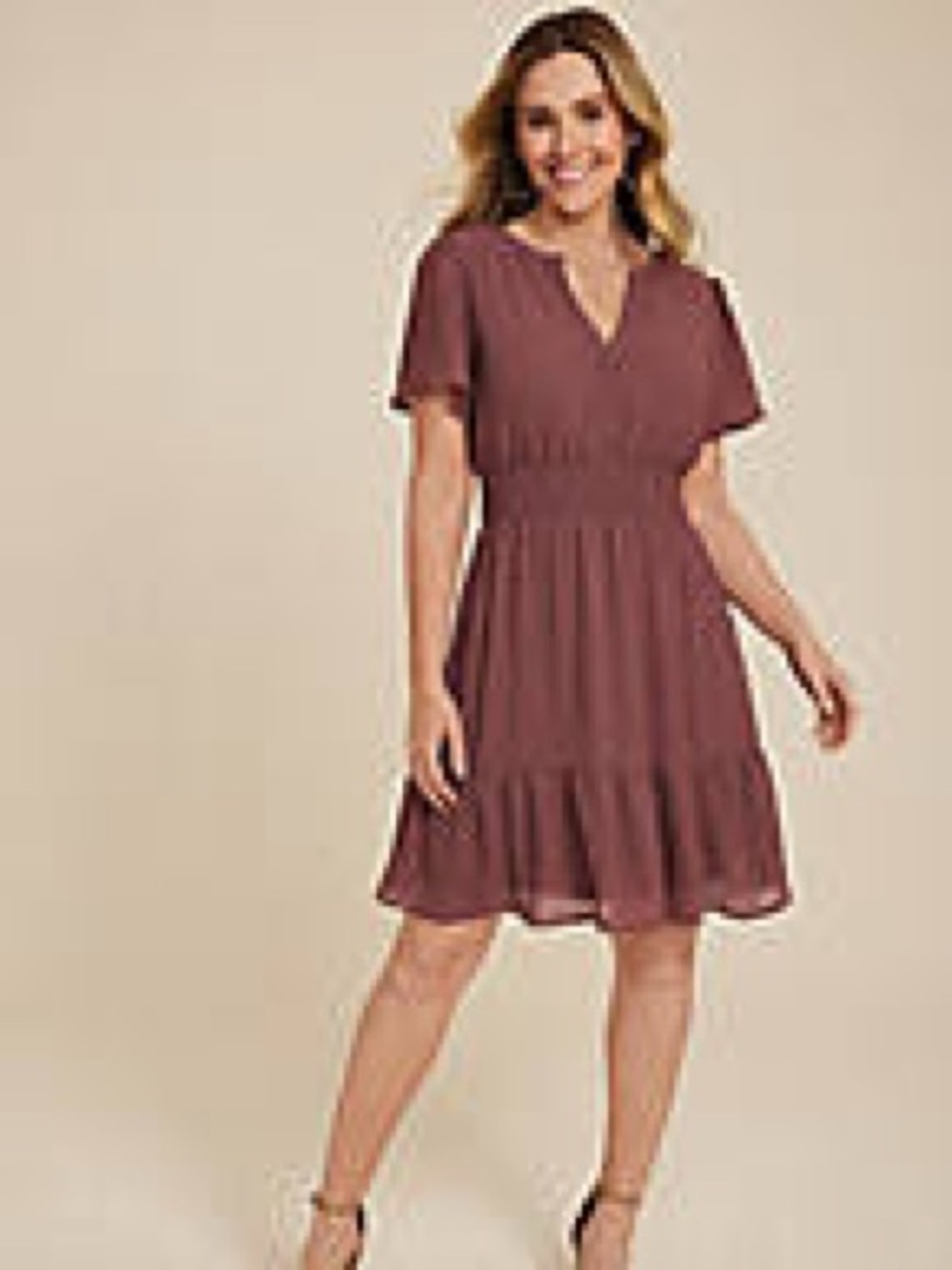 Maurices Women’s Textured Notch Neck Mini Dress